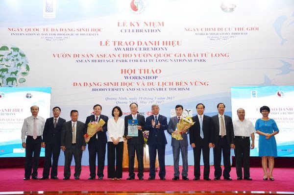 Vườn Quốc gia Bái Tử Long được nhận danh hiệu Vườn Di sản ASEAN